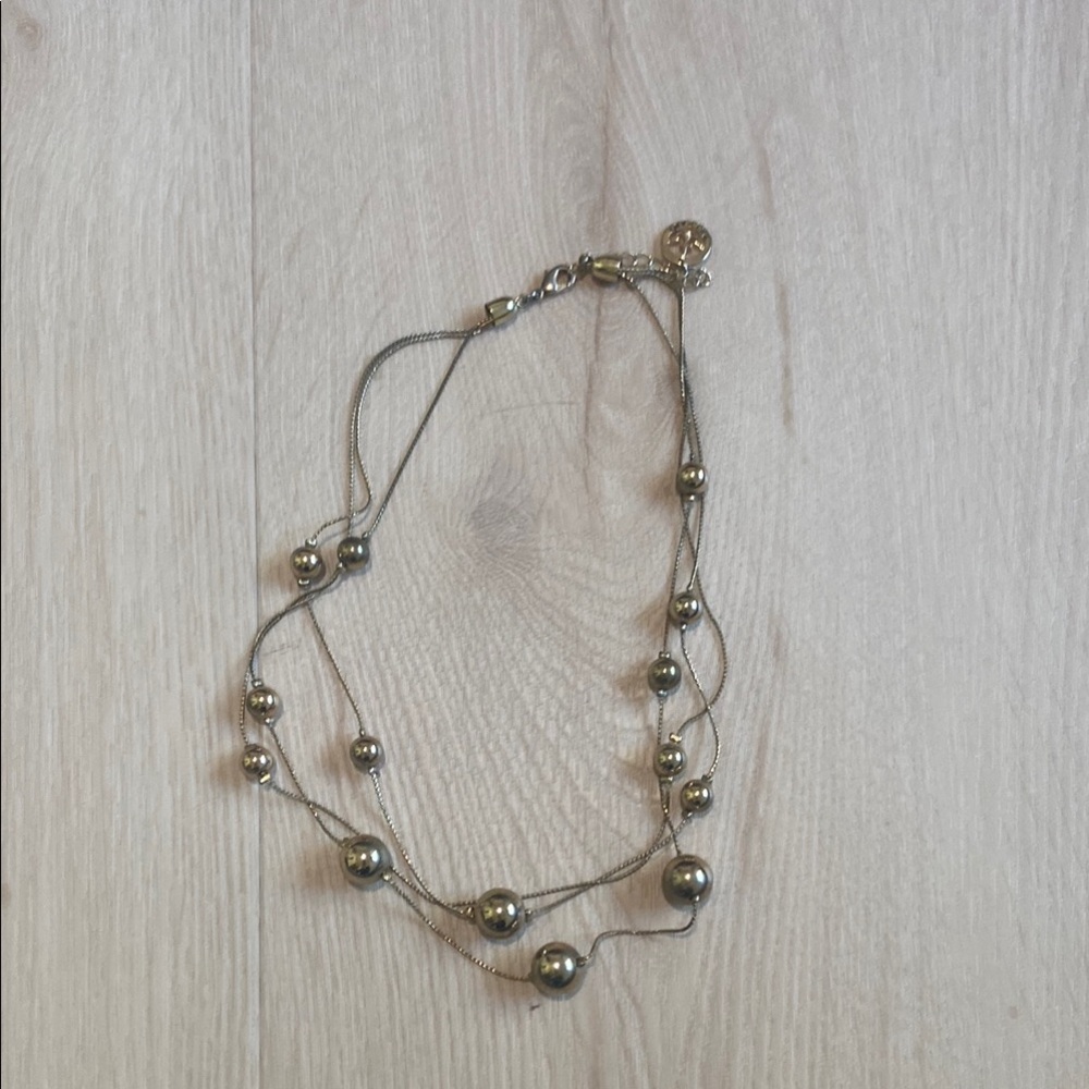 Elegant Gold Beaded Necklace